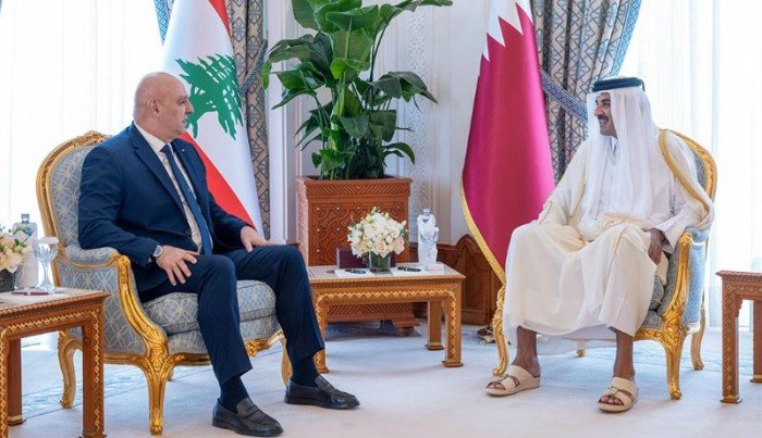 بيان مشترك بين قطر و لبنان بمناسبة زيارة جوزاف عون للدوحة بيان مشترك بين قطر و لبنان بمناسبة زيارة جوزاف عون للدوحة
