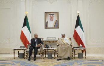 ولي العهد الكويتي يستقبل وزير الخارجية والتعاون الدولي في جيبوتي