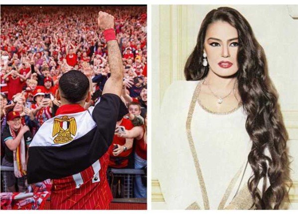 رسالة من شيريهان إلى محمد صلاح بعد رفعه علم مصر رسالة من شيريهان إلى محمد صلاح بعد رفعه علم مصر