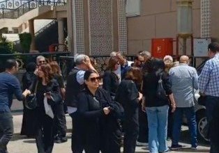 تشييع جنازة زوج سناء منصور الدكتور نبيل سالم