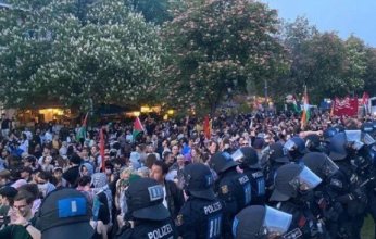 مظاهرات حاشدة في برلين بمناسبة عيد العمال احتجاجًا على تورط ألمانيا في حربي غزة وأوكرانيا.. فيديو