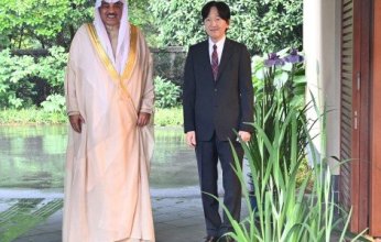 ولي العهد الكويتي يلتقي الأمير فوميهيتو ولي عهد اليابان