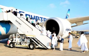 مصر للطيران تسير غدًا 14 رحلة جوية لنقل الحجاج إلى الأراضى المقدسة