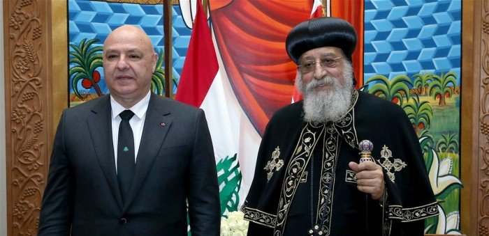 البابا تواضروس يستقبل الرئيس اللبناني في المقر البابوي البابا تواضروس يستقبل الرئيس اللبناني في المقر البابوي