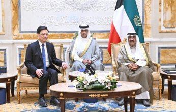 أمير الكويت يستقبل رئيس منطقة هونغ كونغ الإدارية بمناسبة زيارته للبلاد