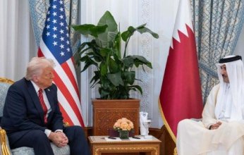 أمير قطر والرئيس الأمريكي يعقدان جلسة مباحثات رسمية
