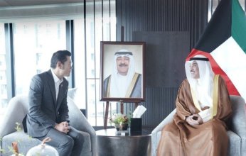 ولي عهد الكويت يستقبل ملك مملكة بوتان بمقر إقامة سموه بمدينة أوساكا اليابانية