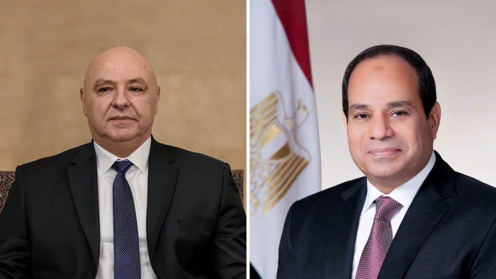 السيسي و«عون» يجددان التأكيد على موقف مصر ولبنان الداعم للقضية الفلسطينية السيسي و«عون» يجددان التأكيد على موقف مصر ولبنان الداعم للقضية الفلسطينية