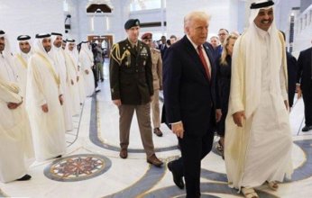 ترامب يصل قصر لوسيل لحضور عشاء عمل مع أمير قطر