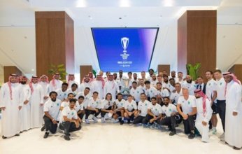 وزير الرياضة يكرم لاعبي أهلي جدة بعد التتويج بدورى أبطال آسيا