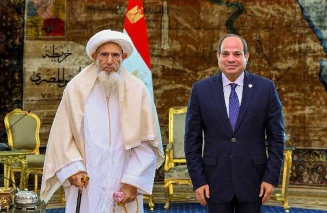 مصر.. المتحدث الرئاسي ينشر صور استقبال الرئيس السيسي لسلطان طائفة البهرة بالهند مصر.. المتحدث الرئاسي ينشر صور استقبال الرئيس السيسي لسلطان طائفة البهرة بالهند