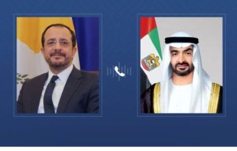 هاتفياً.. الإمارات وقبرص تبحثان القضايا الإقليمية والدولية محل الاهتمام المشترك