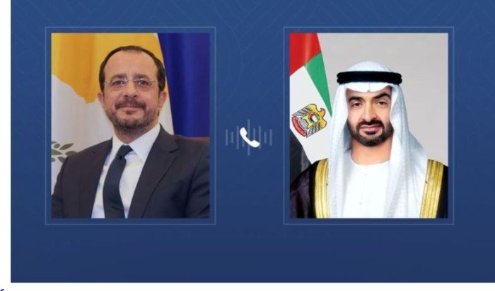 هاتفياً.. الإمارات وقبرص تبحثان القضايا الإقليمية والدولية محل الاهتمام المشترك هاتفياً.. الإمارات وقبرص تبحثان القضايا الإقليمية والدولية محل الاهتمام المشترك