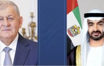 رئيسا الإمارات والعراق يبحثان هاتفيا تطورات المنطقة ويؤكدان أهمية حفظ استقرارها