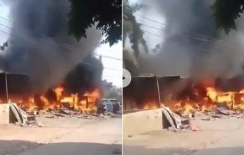 لبنان.. حريق ضخم في البداوي يلتهم 4 حافلات دون وقوع إصابات