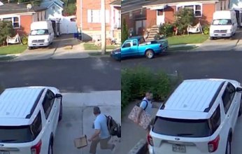 شاهد |بالفيديو.. ديك رومي غاضب يثير الفوضى أمام منزل رجل في نيويورك