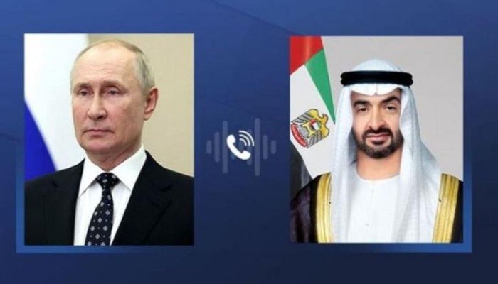 هاتفيا.. الإمارات وروسيا تبحثان سبل احتواء التصعيد في المنطقة هاتفيا.. الإمارات وروسيا تبحثان سبل احتواء التصعيد في المنطقة