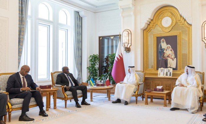 رئيس الوزراء القطري يبحث مع وزير الخارجية الرواندي جهود حل الأزمة بين رواندا والكونغو رئيس الوزراء القطري يبحث مع وزير الخارجية الرواندي جهود حل الأزمة بين رواندا والكونغو
