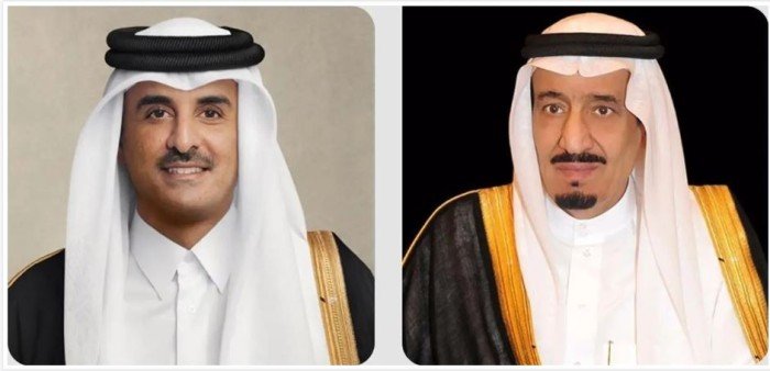 أمير قطر يهنئ خادم الحرمين الشريفين بنجاح موسم الحج لهذا العام أمير قطر يهنئ خادم الحرمين الشريفين بنجاح موسم الحج لهذا العام