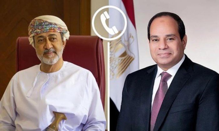 الرئيس المصري يتلقى اتصالًا هاتفيًا من سلطان عمان للتهنئة بعيد الأضحى الرئيس المصري يتلقى اتصالًا هاتفيًا من سلطان عمان للتهنئة بعيد الأضحى