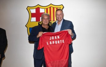 اجتماع ثلاثي بين الخطيب ولابورتا وكامل حول مشروع استاد النادي الأهلي