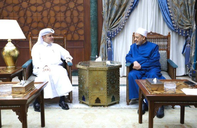 شيخ الأزهر يستقبل سفير قطر ويناقشان سُبُل تعزيز العلاقات العلميَّة والدعويَّة شيخ الأزهر يستقبل سفير قطر ويناقشان سُبُل تعزيز العلاقات العلميَّة والدعويَّة