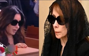 بالفيديو.. مشهد مؤثّر للفنانة لطيفة خلال جنازة الراحل زياد الرحباني