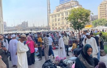 قطار السودانيين الثانى يستعد للانطلاق من محطة مصر للعودة الطوعية إلى السودان