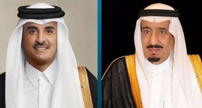 أمير قطر يعزي خادم الحرمين الشريفين أمير قطر يعزي خادم الحرمين الشريفين