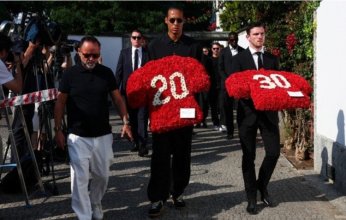 مراسم مهيبة وأجواء حزينة في وداع ديوجو جوتا