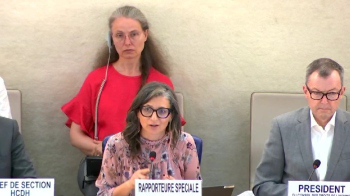 مقررة أممية: الإبادة الجماعية في غزة مشروع استيطاني طويل الأمد مقررة أممية: الإبادة الجماعية في غزة مشروع استيطاني طويل الأمد