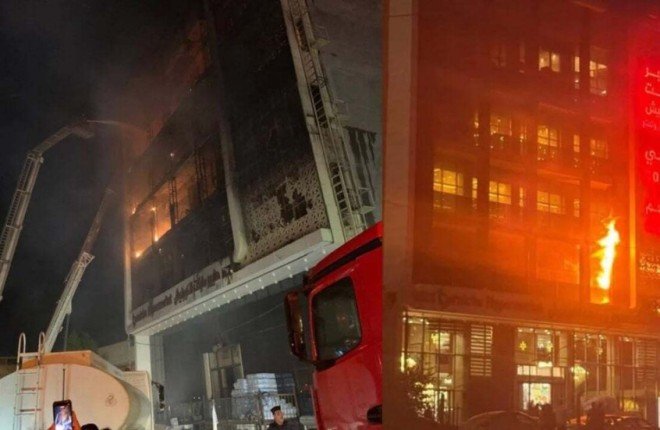 بعد نفيها تورط سوريين.. الداخلية العراقية توقف 17 مسؤولًا و3 ضباط على خلفية حريق المركز التجاري في الكوت بعد نفيها تورط سوريين.. الداخلية العراقية توقف 17 مسؤولًا و3 ضباط على خلفية حريق المركز التجاري في الكوت