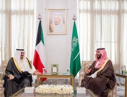 ولى العهد السعودى يبحث مع رئيس وزراء الكويت تعزيز التعاون الثنائى والموضوعات ذات الاهتمام المشترك ولى العهد السعودى يبحث مع رئيس وزراء الكويت تعزيز التعاون الثنائى والموضوعات ذات الاهتمام المشترك