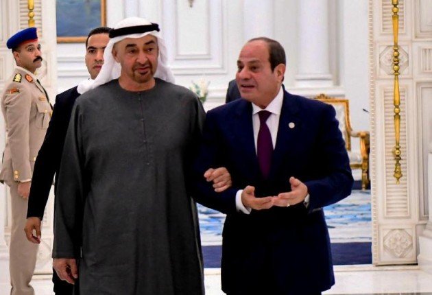 الشيخ محمد بن زايد يعرب للرئيس السيسي وللشعب المصري عن شكره لحفاوة الاستقبال وكرم الضيافة الشيخ محمد بن زايد يعرب للرئيس السيسي وللشعب المصري عن شكره لحفاوة الاستقبال وكرم الضيافة