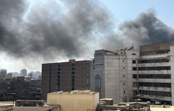 حريق ضخم وسط القاهرة يلتهم محلات تجارية واسواق شعبية