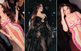 شاهد بالصور.. إطلالة مثيرة للفنانة هيفاء وهبي من حفلها ببيروت