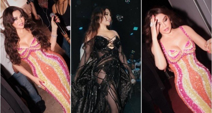 شاهد بالصور.. إطلالة مثيرة للفنانة هيفاء وهبي من حفلها ببيروت شاهد بالصور.. إطلالة مثيرة للفنانة هيفاء وهبي من حفلها ببيروت