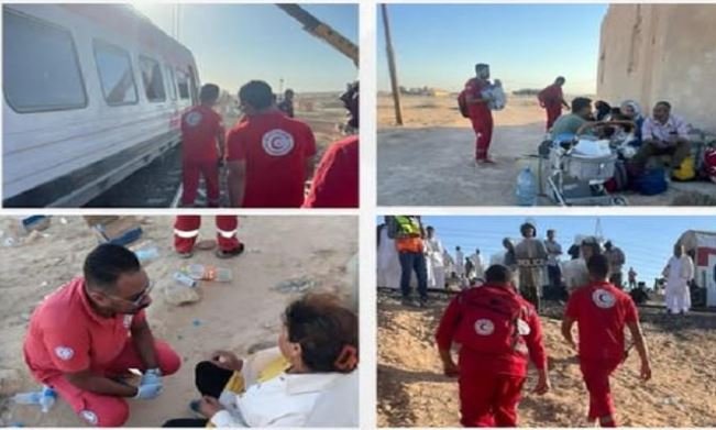 الهلال الأحمر المصري يزور مصابي حادث قطار مطروح الهلال الأحمر المصري يزور مصابي حادث قطار مطروح