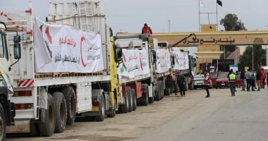 الهلال الأحمر المصري يعلن دخول القافلة الـ16 من "زاد العزة.. من مصر إلى غزة" لجنوب قطاع غزة الهلال الأحمر المصري يعلن دخول القافلة الـ16 من "زاد العزة.. من مصر إلى غزة" لجنوب قطاع غزة