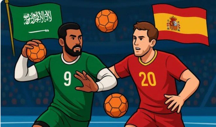 بث مباشر.. مشاهدة مباراة السعودية و إسبانيا في كأس العالم لكرة اليد للناشئين بث مباشر.. مشاهدة مباراة السعودية و إسبانيا في كأس العالم لكرة اليد للناشئين