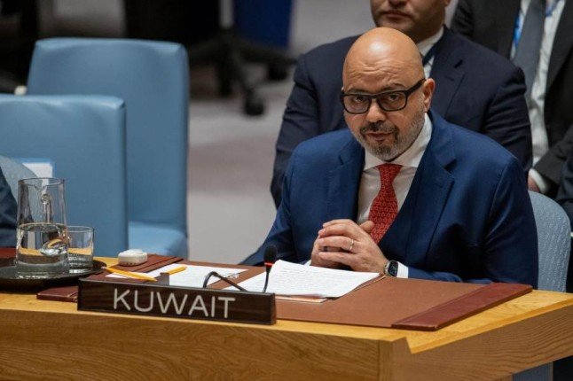 مندوب الكويت بمجلس الأمن: إنهاء احتلال إسرائيل للأراضي الفلسطينية هو السبيل الوحيد لتحقيق أمن مستدام في المنطقة مندوب الكويت بمجلس الأمن: إنهاء احتلال إسرائيل للأراضي الفلسطينية هو السبيل الوحيد لتحقيق أمن مستدام في المنطقة