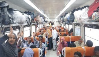 مصر.. السكك الحديدية تسير الرحلة الثامنة لعودة السودانيين الطوعية إلى بلادهم غداً
