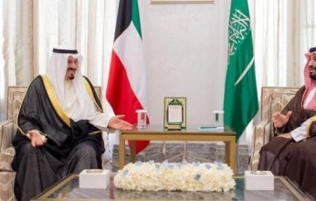 ولي العهد السعودي يستقبل رئيس الوزراء بدولة الكويت