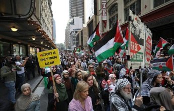 مظاهرات حاشدة في أستراليا دعماً لفلسطين وسط توتر متصاعد مع الاحتلال الإسرائيلي