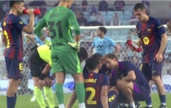 إصابة قوية لمدافع برشلونة قبل بداية الموسم الجديد