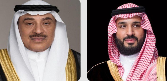 الأمير محمد بن سلمان يعزي ولي عهد الكويت الأمير محمد بن سلمان يعزي ولي عهد الكويت