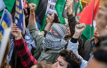 آلاف الأتراك يتظاهرون في إسطنبول احتجاجًا على العدوان الإسرائيلي ودعمًا لغزة