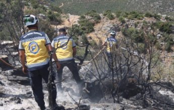 سوريا.. فرق الإطفاء تحاول السيطرة على حريق الحراجي المتسع قرب موقع “فقرو”