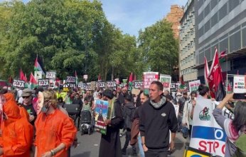 تظاهرات حاشدة في لندن تضامناً مع غزة