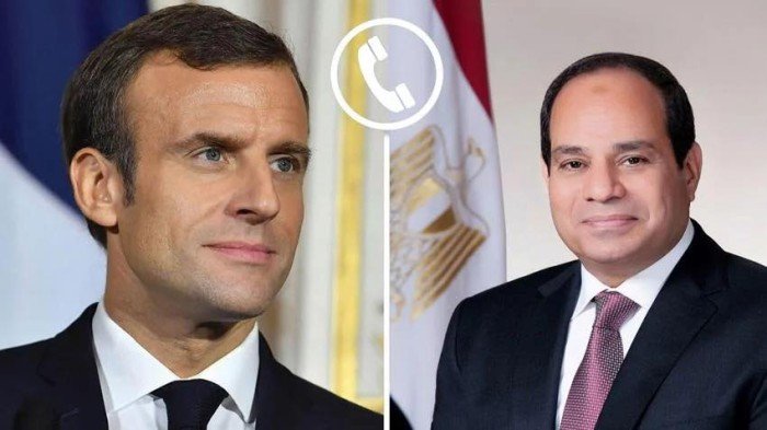 الرئيس السيسي يتلقى اتصالًا هاتفيًا من نظيره الفرنسي إيمانويل ماكرون بشأن غزة الرئيس السيسي يتلقى اتصالًا هاتفيًا من نظيره الفرنسي إيمانويل ماكرون بشأن غزة